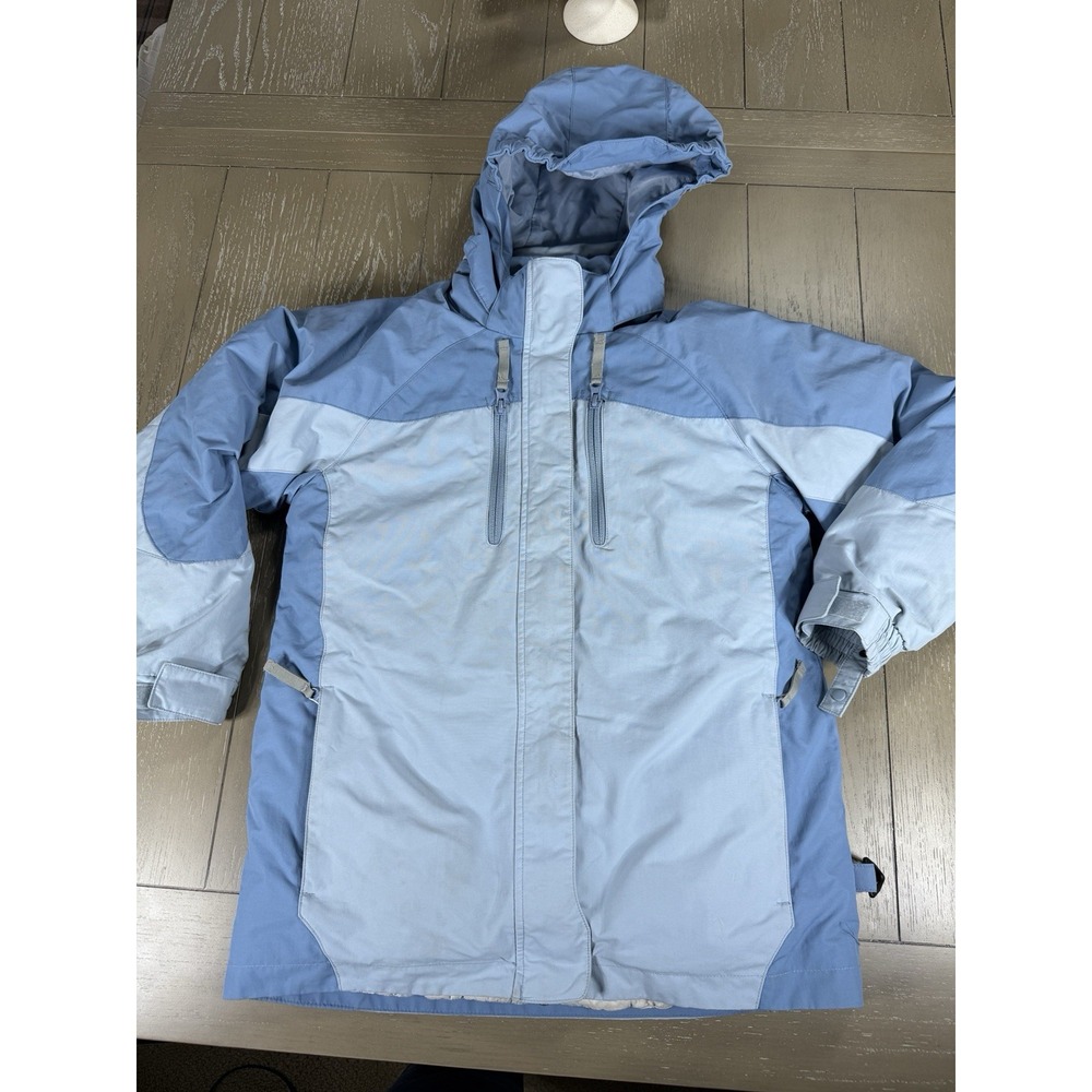 Vintage Cabalas Jacket Womens‎ Medium Blue Winter Jacket Puffer Hunting